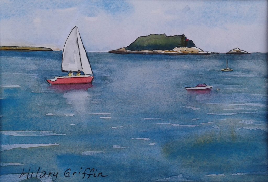 madison, connecticut, shoreline,  watercolor, painted by artist Hilary Griffin